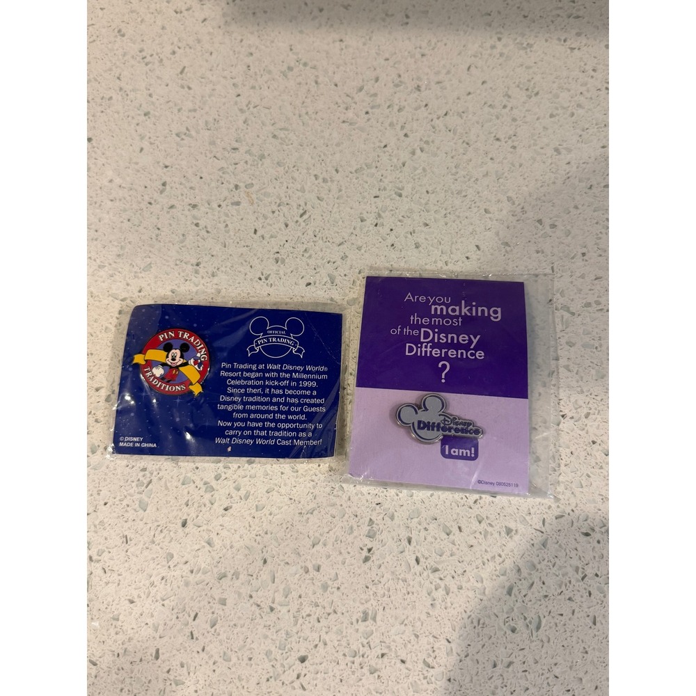 Disney Cast Member Exclusive Pin Lot 2pc Mickey Disney Difference NIP